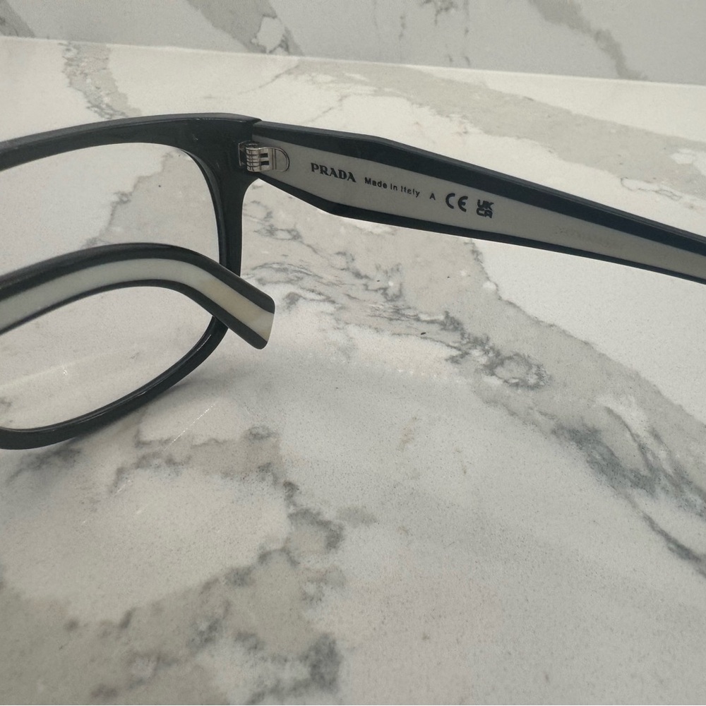 Prada Black Eyeglass Frames - Picture 5 of 7
